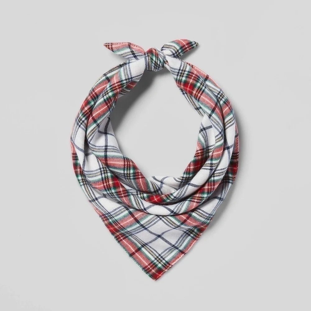 Target Wondershop Plaid Brushed Wool Like Dog Fleece Bandan